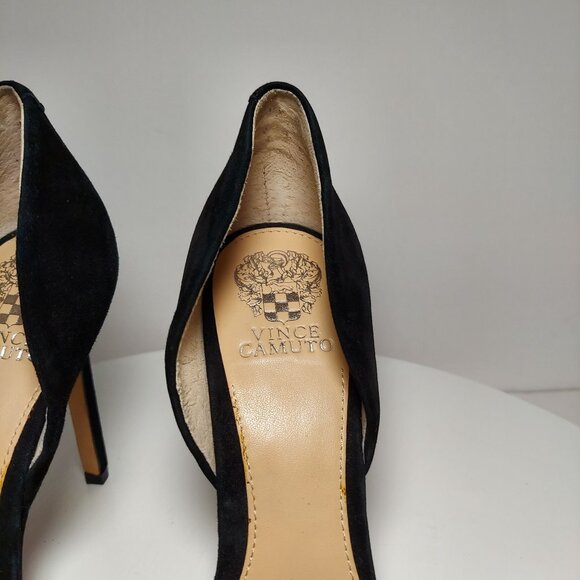 Vince Camuto Black & White Leather & Suede Pumps size 10 - Picture 5 of 8